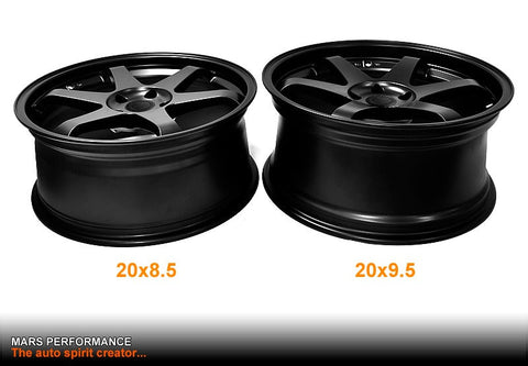 MARS JDM MP - 37 20 Inch JDM Matt Black Stag Concave Alloy Wheels Rims - Mars Performance