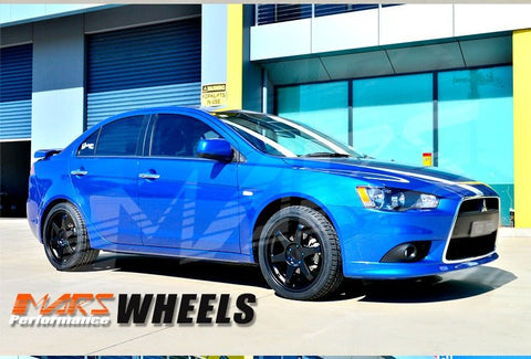 MARS MP - 37 18 inch JDM Stag Matt Black Alloy Wheels Rims 5 x 114.3 - Mars Performance