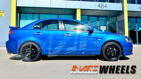 MARS MP - 37 18 inch JDM Stag Matt Black Alloy Wheels Rims 5 x 114.3 - Mars Performance