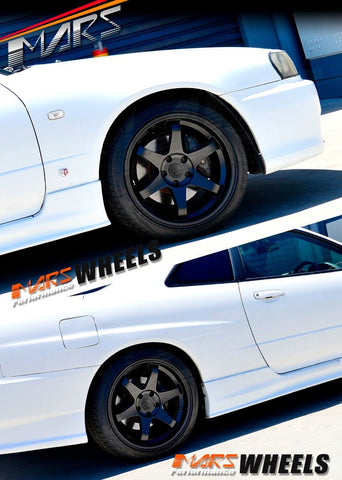 MARS MP - 37 18 inch JDM Stag Matt Black Alloy Wheels Rims 5 x 114.3 - Mars Performance