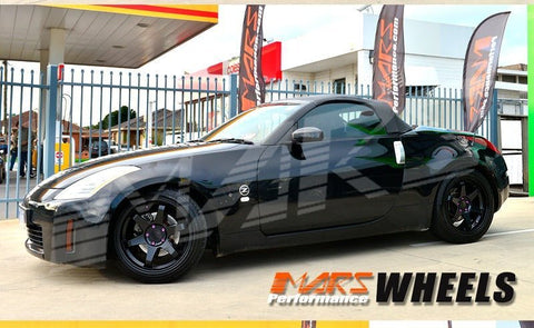 MARS MP - 37 18 inch JDM Stag Matt Black Alloy Wheels Rims 5 x 114.3 - Mars Performance