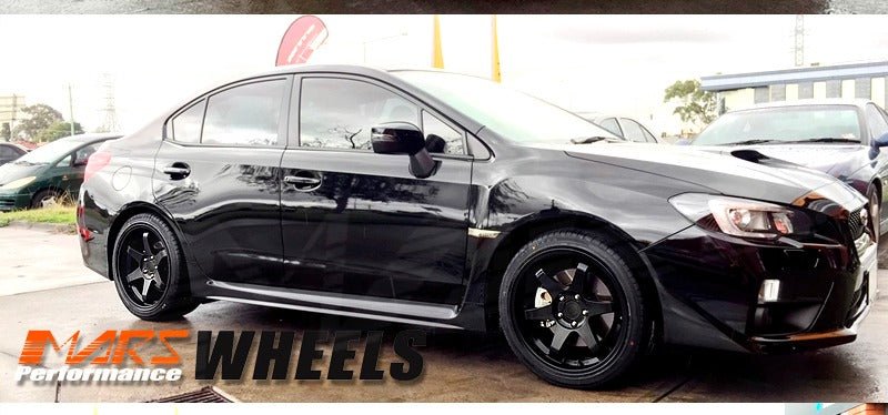 MARS MP - 37 18 inch JDM Stag Matt Black Alloy Wheels Rims 5 x 114.3 - Mars Performance
