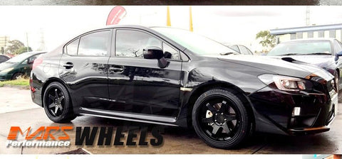 MARS MP - 37 18 inch JDM Stag Matt Black Alloy Wheels Rims 5 x 114.3 - Mars Performance