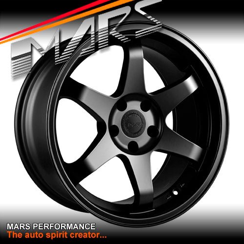 MARS MP - 37 18 Inch Matt Black JDM Stag Alloy Wheels Rims 5 x 120 - Mars Performance
