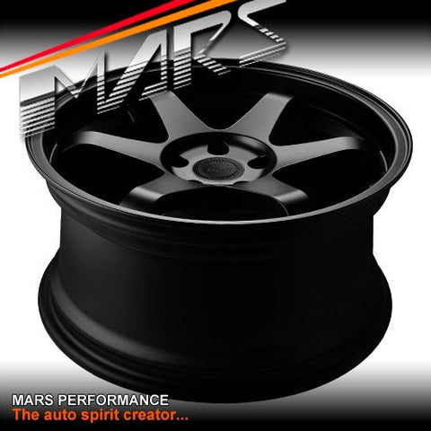 MARS MP - 37 18 Inch Matt Black JDM Stag Alloy Wheels Rims 5 x 120 - Mars Performance