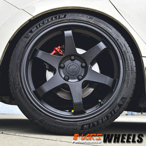 MARS MP - 37 18 Inch Matt Black JDM Stag Alloy Wheels Rims 5 x 120 - Mars Performance