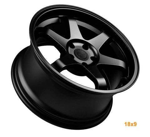 MARS MP - 37 18 Inch Matt Black JDM Stag Alloy Wheels Rims 5x100 - Mars Performance