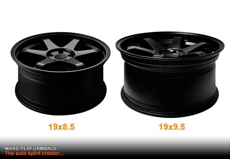 MARS MP - 37 4 x 19 JDM Matt Black Stag Alloy Wheels Rims 5 x 114.3 - Mars Performance