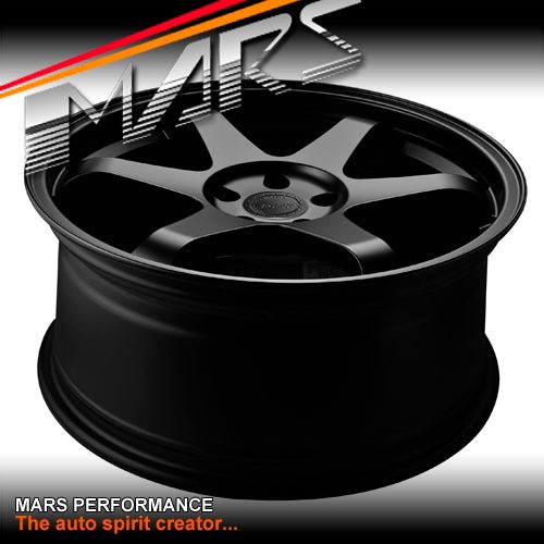 MARS MP - 37 4 x 19 JDM Matt Black Stag Alloy Wheels Rims 5 x 114.3 - Mars Performance