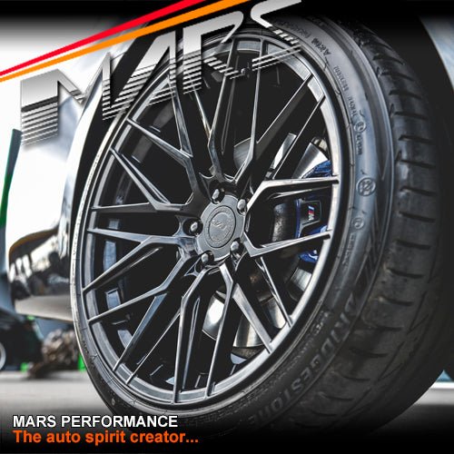 MARS MP - J2 Gloss Black 4x 20 Inch Concave Stag Alloy Wheels Rims 5x112 - Mars Performance