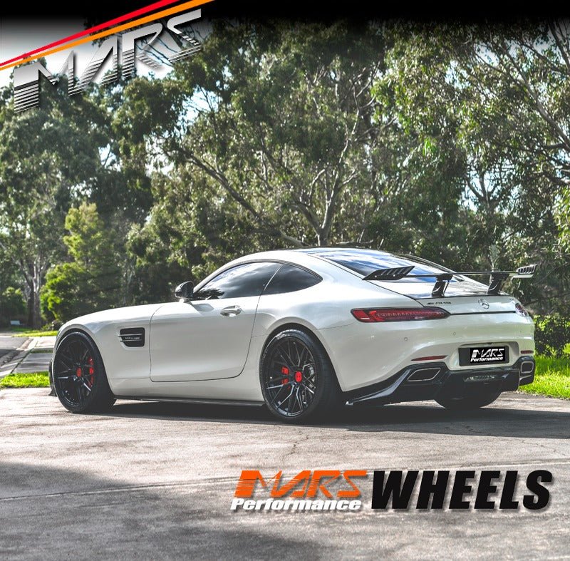MARS MP - J2 Gloss Black 4x 20 Inch Concave Stag Alloy Wheels Rims 5x112 - Mars Performance