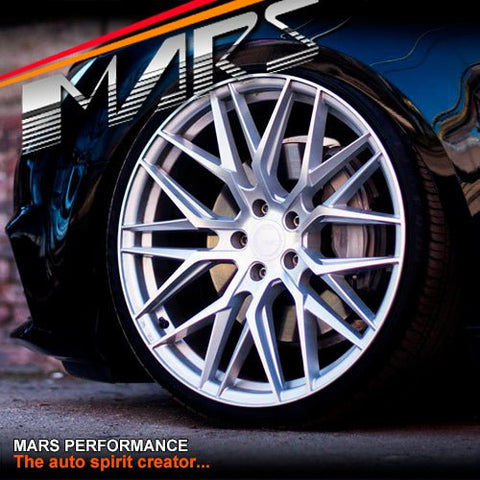 MARS MP - J2 Machined Silver 4x 20 Inch Concave Stag Alloy Wheels Rims 5x112 - Mars Performance