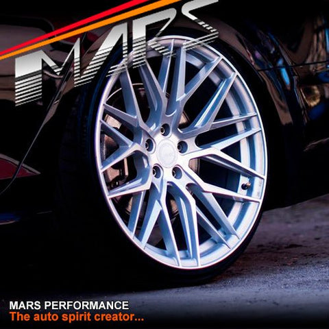 MARS MP - J2 Machined Silver 4x 20 Inch Concave Stag Alloy Wheels Rims 5x112 - Mars Performance