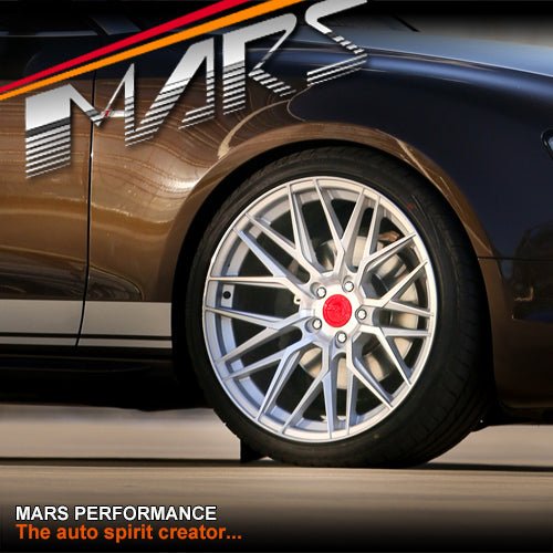 MARS MP - J2 Machined Silver 4x 20 Inch Concave Stag Alloy Wheels Rims 5x114.3 - Mars Performance