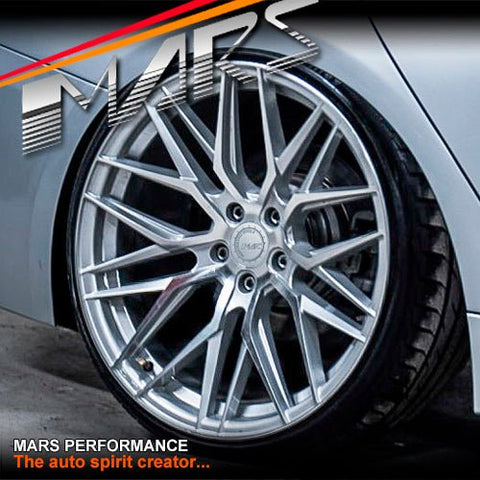 MARS MP - J2 Machined Silver 4x 20 Inch Concave Stag Alloy Wheels Rims 5x120 - Mars Performance