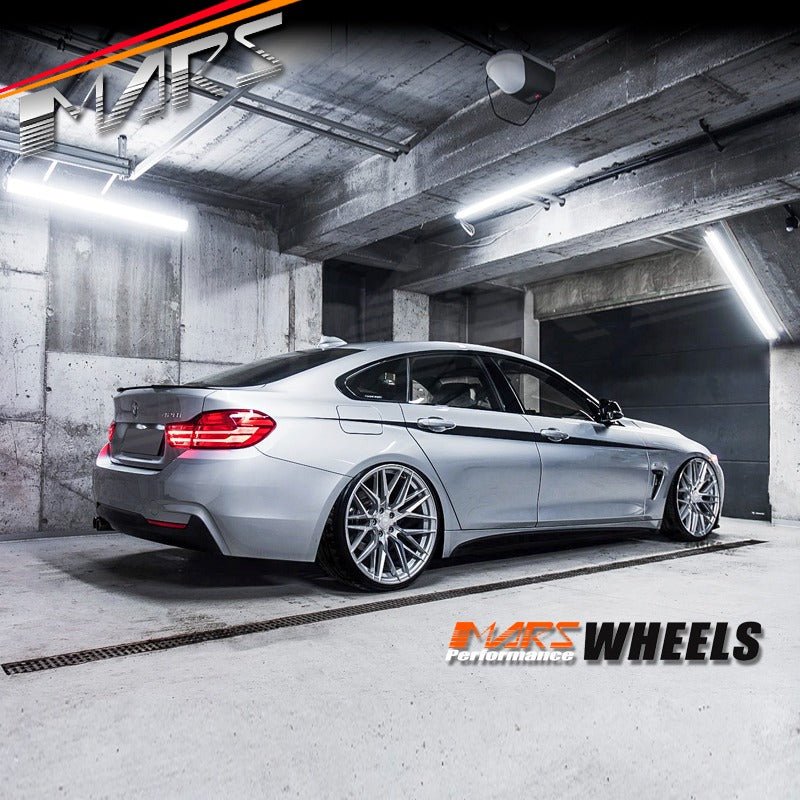 MARS MP - J2 Machined Silver 4x 20 Inch Concave Stag Alloy Wheels Rims 5x120 - Mars Performance