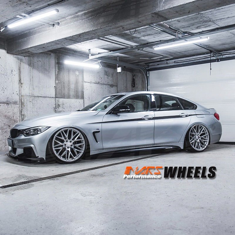 MARS MP - J2 Machined Silver 4x 20 Inch Concave Stag Alloy Wheels Rims 5x120 - Mars Performance