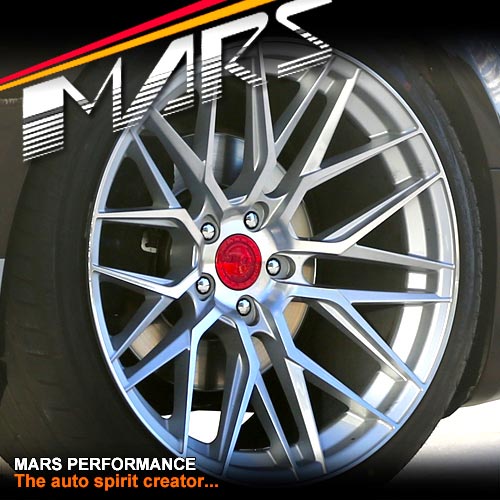 MARS MP - J2 Machined Silver 4x 20 Inch Concave Stag Alloy Wheels Rims 5x120 - Mars Performance