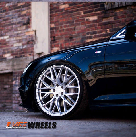 MARS MP - J2 Machined Silver 4x 20 Inch Concave Stag Alloy Wheels Rims 5x120 - Mars Performance