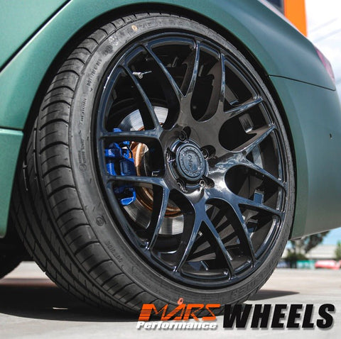 MARS MP - JL Gloss Black 19 inch Concave Stag Alloy Wheels Rims 5x120 - Mars Performance