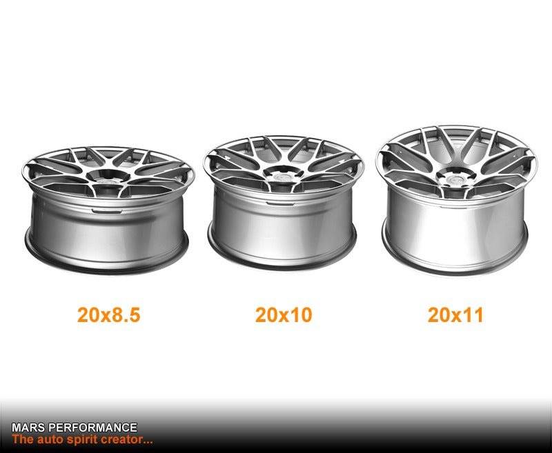 MARS MP - JW Hyper Silver 20 inch Concave Stag Alloy Wheels Rims 5x114.3 - Mars Performance