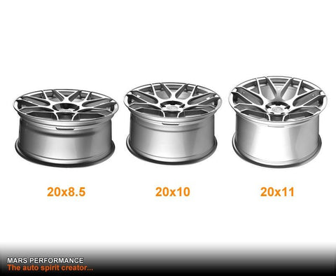 MARS MP - JW Hyper Silver 20 inch Concave Stag Alloy Wheels Rims 5x114.3 - Mars Performance