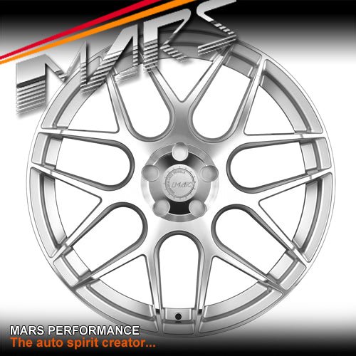MARS MP - JW Hyper Silver 20 inch Concave Stag Alloy Wheels Rims 5x114.3 - Mars Performance
