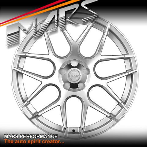 MARS MP - JW Hyper Silver 20 inch Concave Stag Alloy Wheels Rims 5x114.3 - Mars Performance