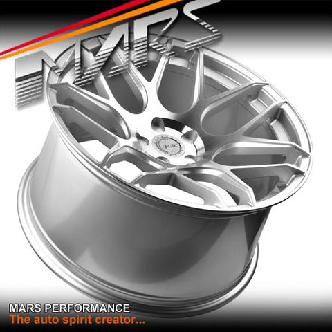 MARS MP - JW Hyper Silver 20 inch Concave Stag Alloy Wheels Rims 5x120 - Mars Performance