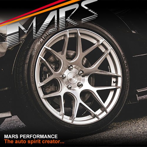MARS MP - JW Hyper Silver 20 inch Concave Stag Alloy Wheels Rims 5x120 - Mars Performance