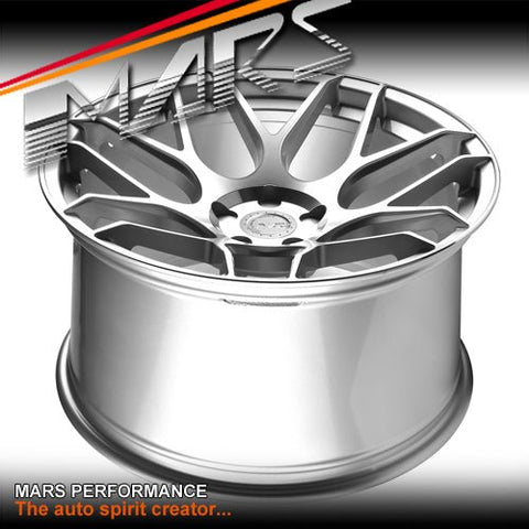MARS MP - JW Hyper Silver 20 inch Concave Stag Alloy Wheels Rims 5x120 - Mars Performance