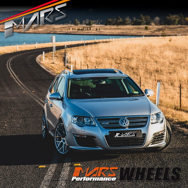 MARS MP - JW Machined Silver 19 Inch Stag Concave Alloy Wheels Rims 5x112 - Mars Performance