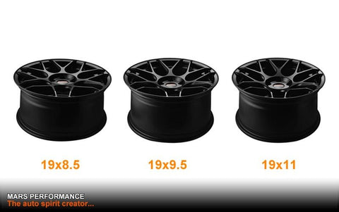 MARS MP - JW Machined Silver 19 Inch Stag Concave Alloy Wheels Rims 5x112 - Mars Performance