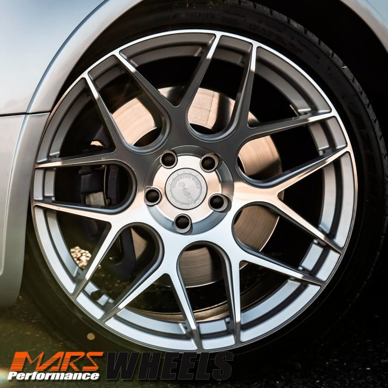 MARS MP - JW Machined Silver 19 Inch Stag Concave Alloy Wheels Rims 5x112 - Mars Performance
