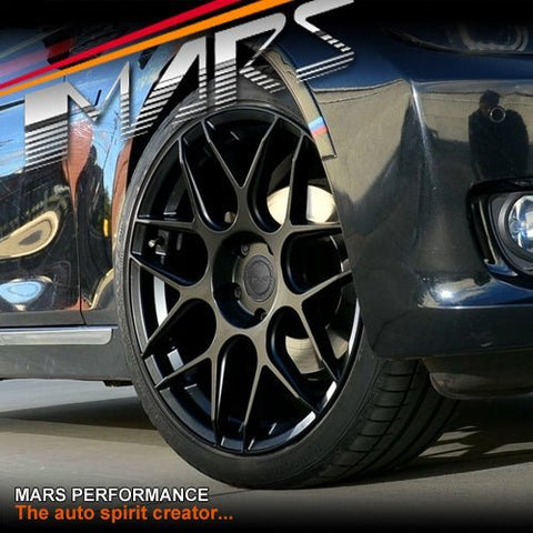 MARS MP - JW Matt Black 19 inch Concave Stag Alloy Wheels Rims 5x120 - Mars Performance