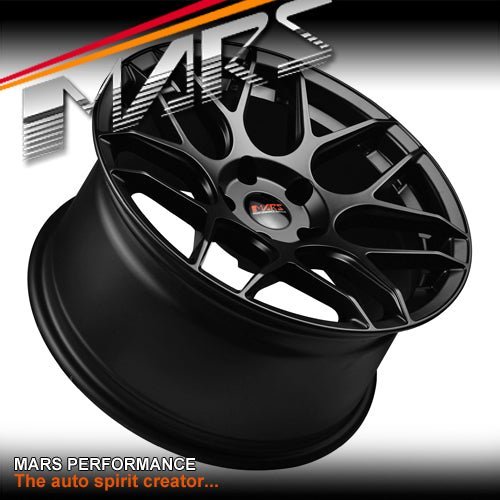 MARS MP - JW Matt Black 19 inch Concave Stag Alloy Wheels Rims 5x120 - Mars Performance
