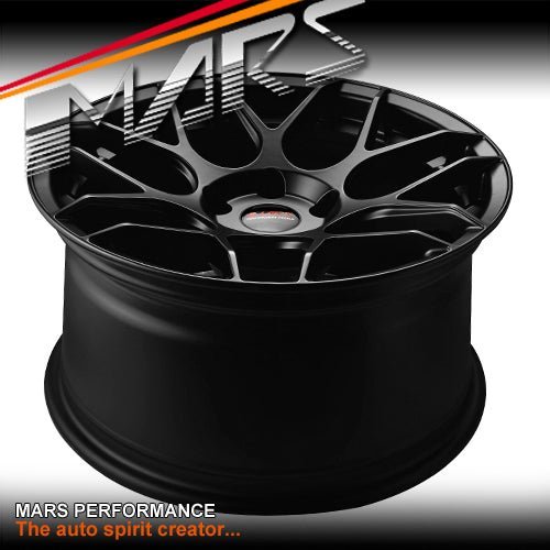 MARS MP - JW Matt Black 19 inch Concave Stag Alloy Wheels Rims 5x120 - Mars Performance