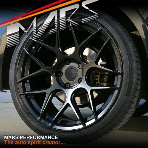 MARS MP - JW Matt Black 19 inch Concave Stag Alloy Wheels Rims 5x120 - Mars Performance