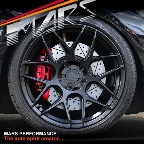 MARS MP - JW Matt Black 19 inch Concave Stag Alloy Wheels Rims 5x120 - Mars Performance