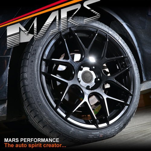 MARS MP - JW Matt Black 19 inch Concave Stag Alloy Wheels Rims 5x120 - Mars Performance