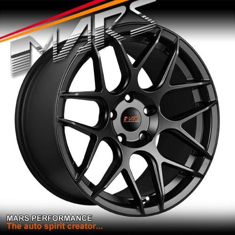 MARS MP - JW Matt Black 19 inch Concave Stag Alloy Wheels Rims 5x120 - Mars Performance