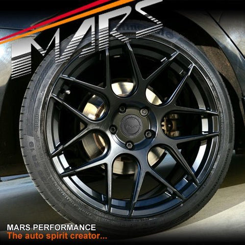 MARS MP - JW Matt Black 19 inch Concave Stag Alloy Wheels Rims 5x120 - Mars Performance