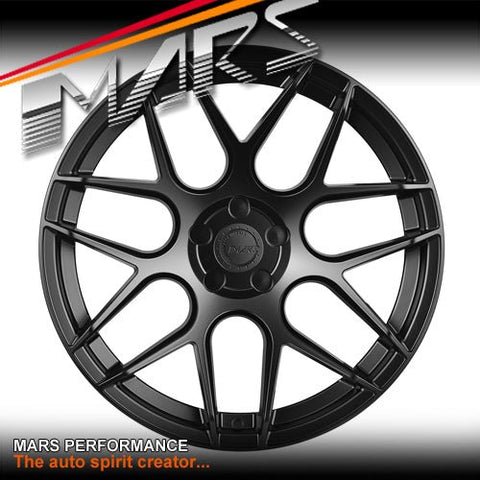 MARS MP - JW Matt Black 20 inch Concave Stag Alloy Wheels Rims 5x114.3 - Mars Performance