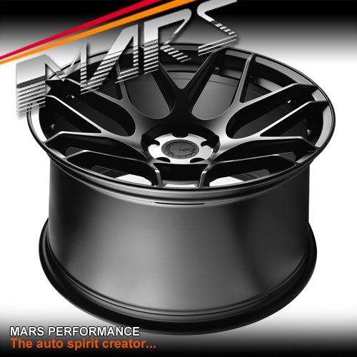 MARS MP - JW Matt Black 20 inch Concave Stag Alloy Wheels Rims 5x114.3 - Mars Performance