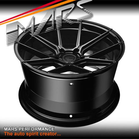 MARS MP - K2 Gloss Black 4x 20 Inch Concave Stag Alloy Wheels Rims 5x120 - Mars Performance