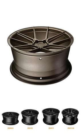MARS MP - K2 Matt Bronze 4x 20 Inch Concave Stag Alloy Wheels Rims 5x114.3 - Mars Performance