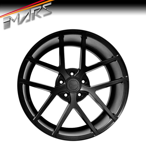 MARS MP - KW Sand Matt Black 20 Inch Concave Stag Alloy Wheels Rims - Mars Performance