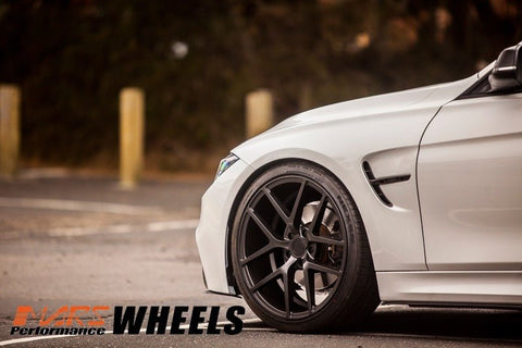 MARS MP - KW Sand Matt Black 20 Inch Concave Stag Alloy Wheels Rims - Mars Performance