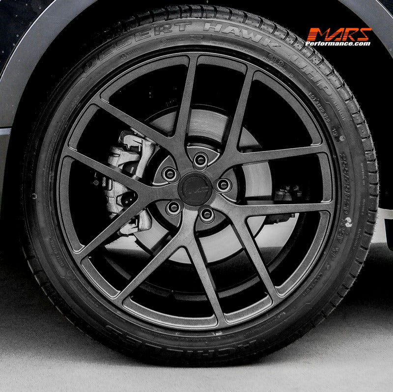 MARS MP - KW Sand Matt Black 4x 20 Inch Concave Stag Alloy Wheels Rims - Mars Performance