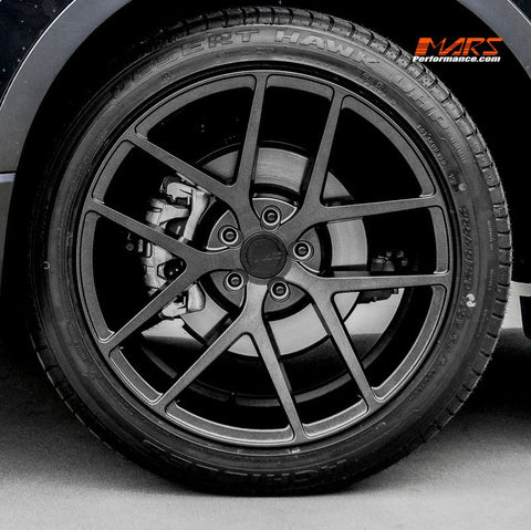 MARS MP - KW Sand Matt Black 4x 20 Inch Concave Stag Alloy Wheels Rims - Mars Performance